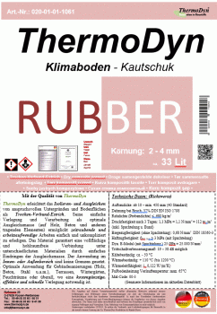 TDyn Rubber 2 – 4 / podłoga klimatyzowana / worek / 1K