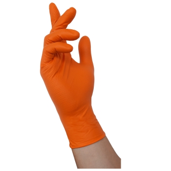 ThermoDyn guantes desechables - naranjado