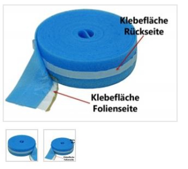 TDyn protectores de borde con película y adhesivo / 8 x 150 mm
