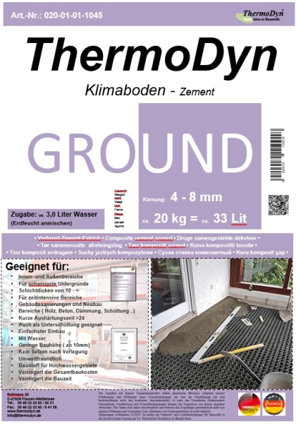 TDyn Ground 4 - 8 / Klimaboden / Sack / CEM