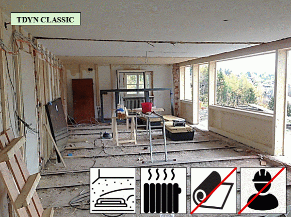 TDyn Classic / Komplett-Bodenaufbau – SET pro m2 / mF oB oP